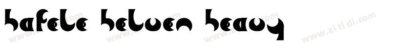 Hafele HelveN Heavy字体转换
